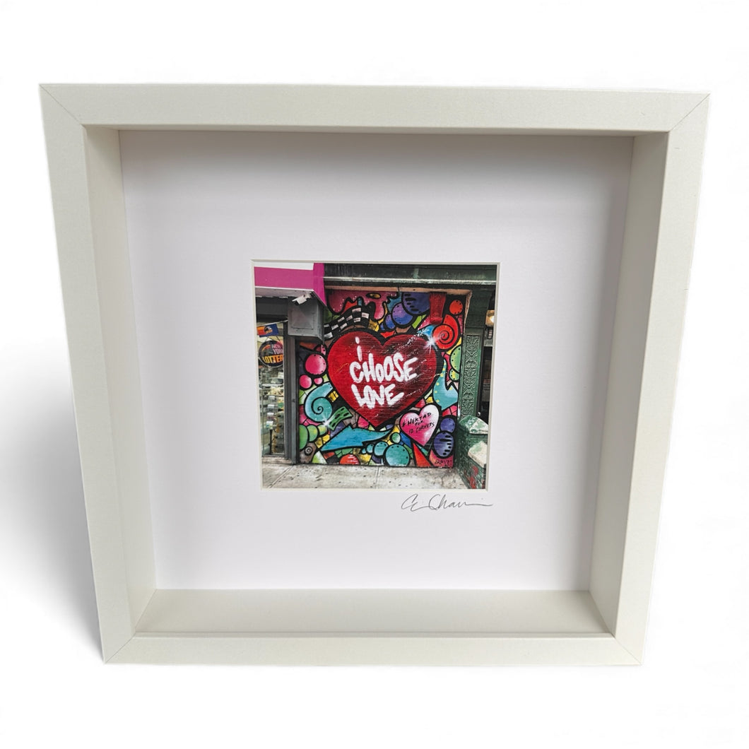 I Choose Love Framed Print